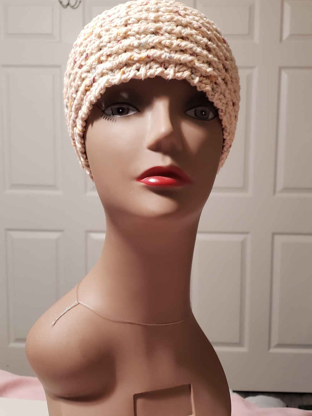 Handmade Cream Crochet Headband - Women Accessories
